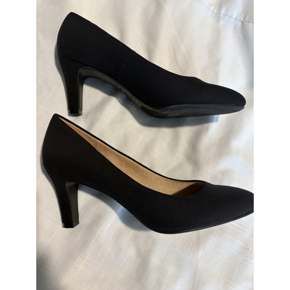 Abella True Comfort Galaxy Black Pumps Shoes~US 8M~ 3 " Heels Closed Toe Classic - Picture 5 of 10